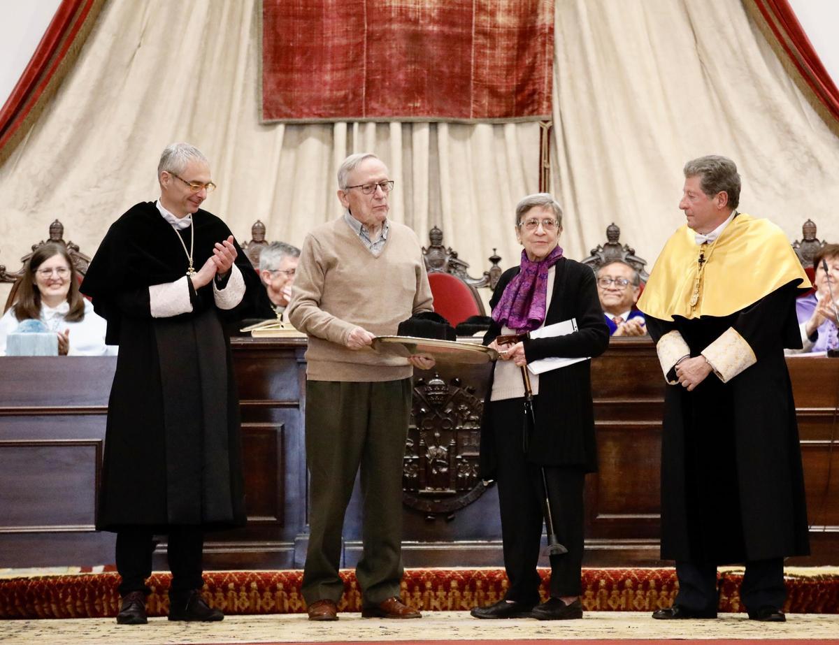 Momento del acto de nombramiento de Miguel de Unamuno y Jugo, doctor &quot;honoris causa&quot;.