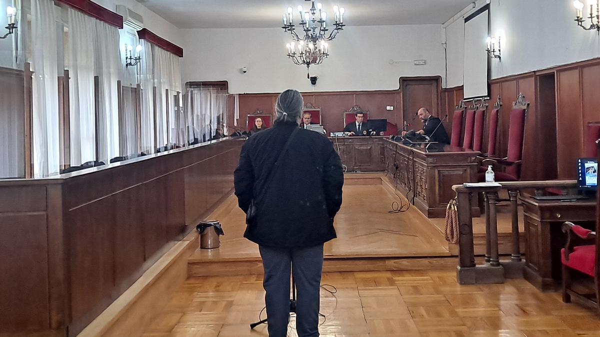 El condenado, este jueves en la Audiencia Provincial de Badajoz.