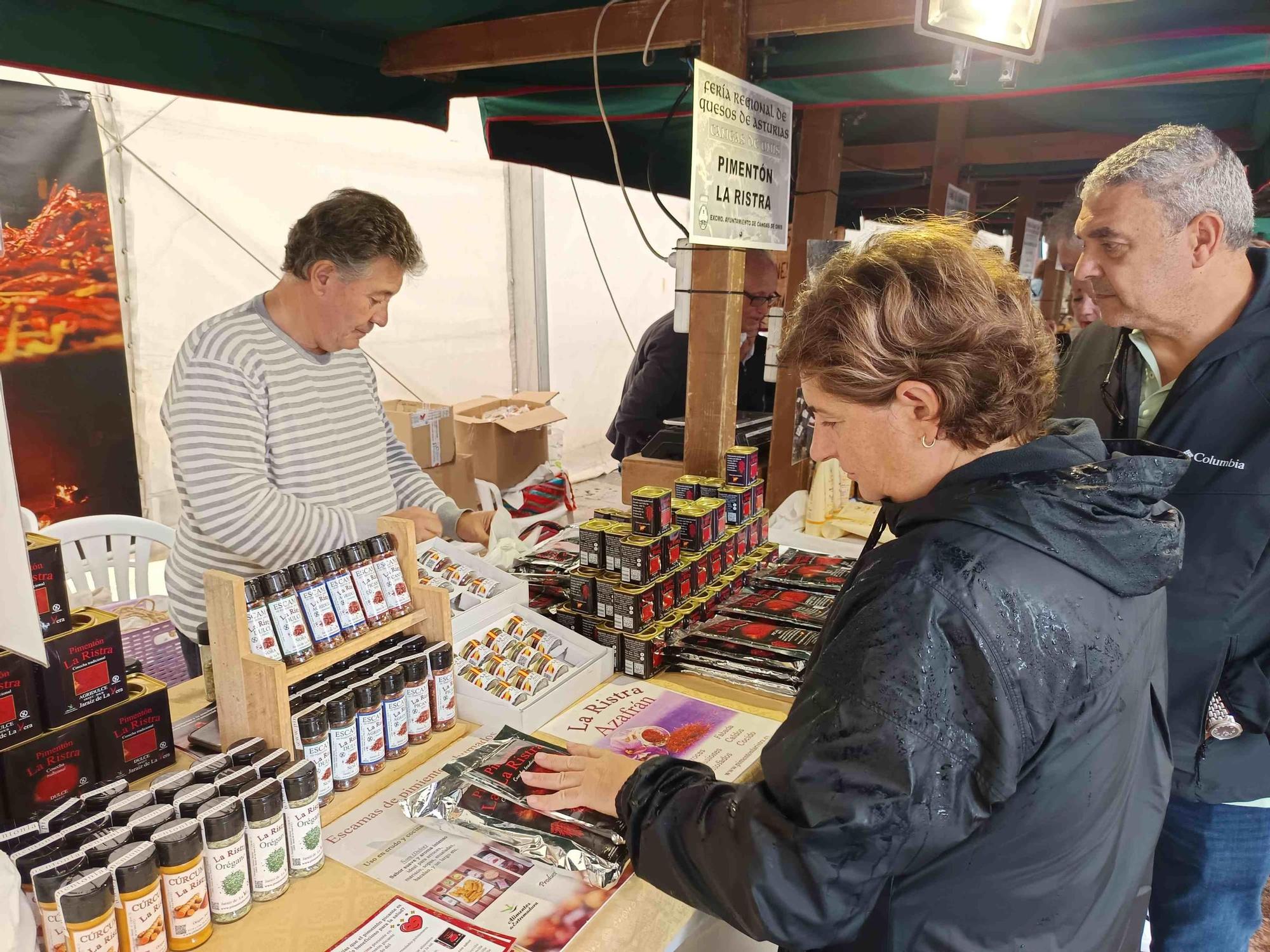 En imágenes: La lluvia no frena la XX Feria Regional de Quesos