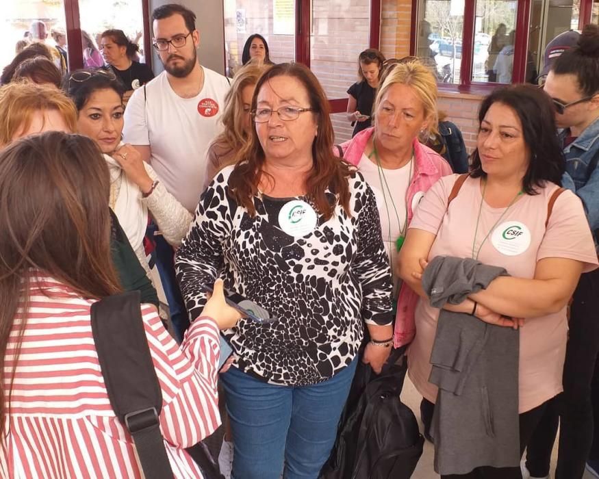 Las imágenes de la huelga de limpieza en la Universidad de Málaga