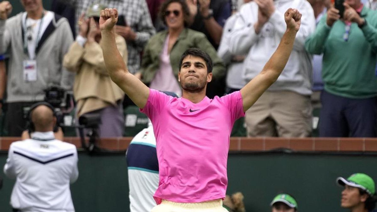 Alcaraz. victorioso en Indian Wells y nuevo número uno del mundo