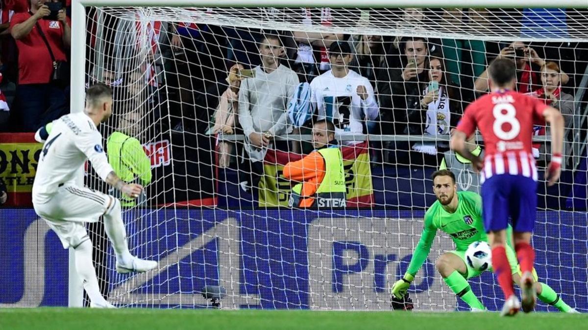 Sergio Ramos marcando el 2-1