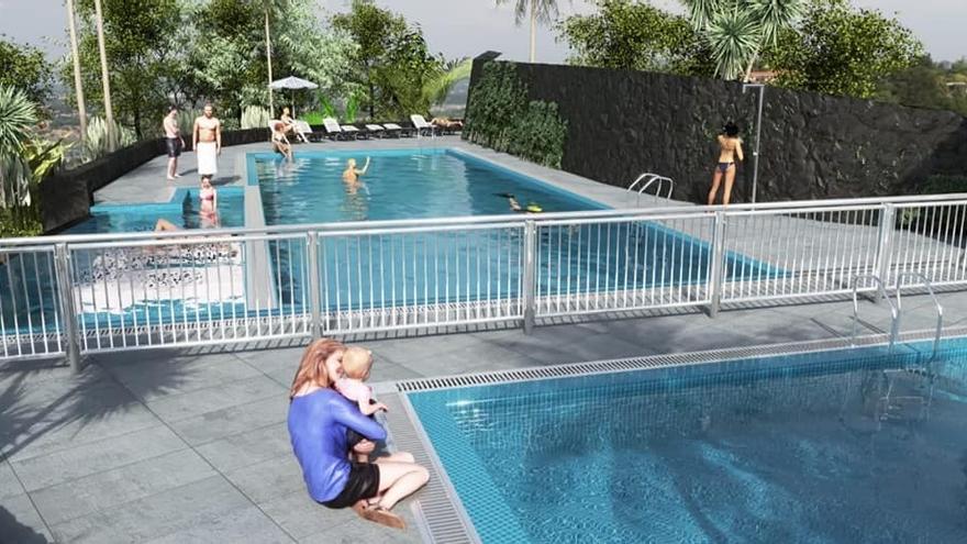 Infografía de la futura piscina recreativa de El Tanque