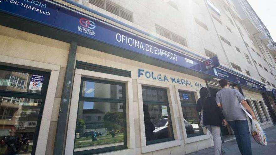 Una oficina de empleo en A Coruña.