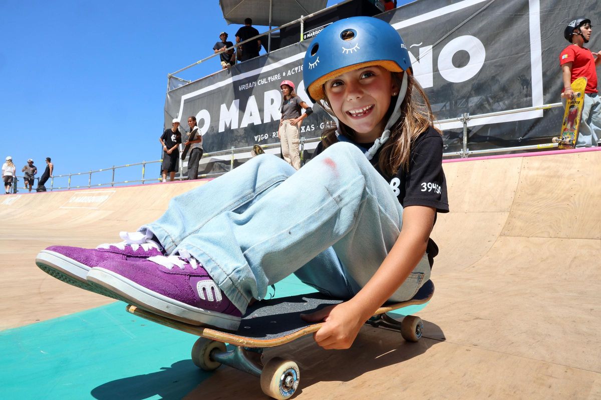 Martina Bustamante sobre su skate