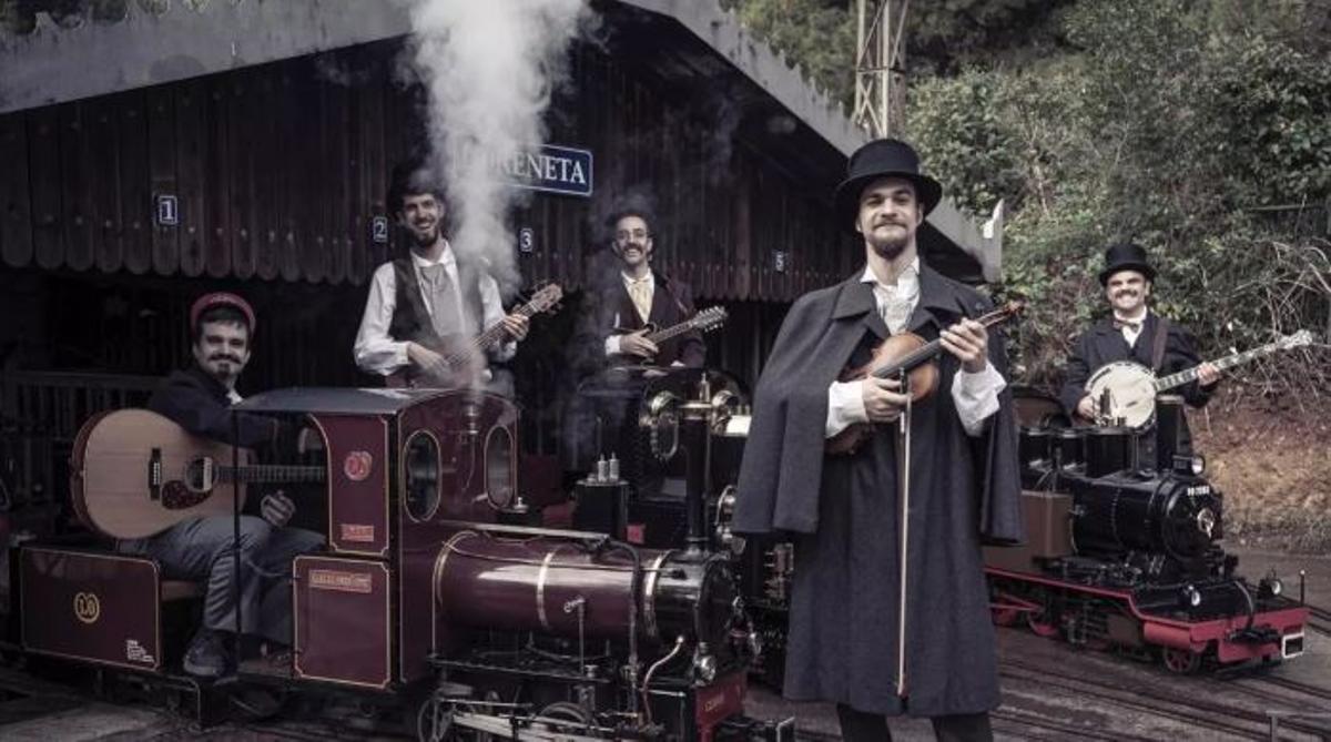 El Pony Menut, en una imagen promocional del «single» «Un viatge en aquest tren».
