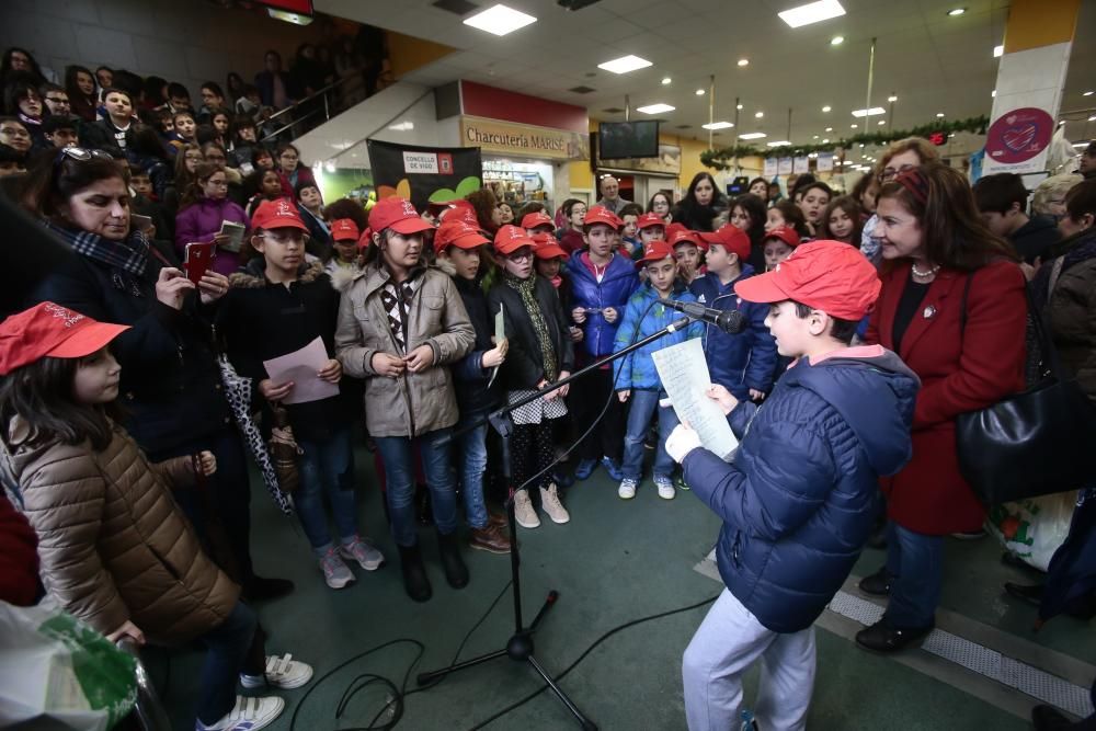 Versos de Rosalía en el mercado de O Calvario