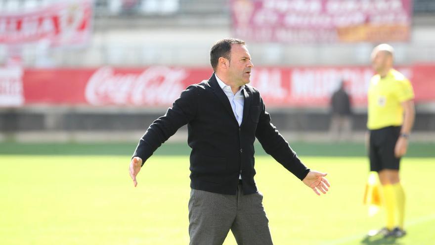 José María Salmerón, entrenador del Real Murcia.