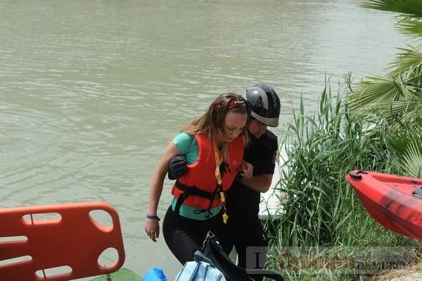 Simulacro en el río Segura