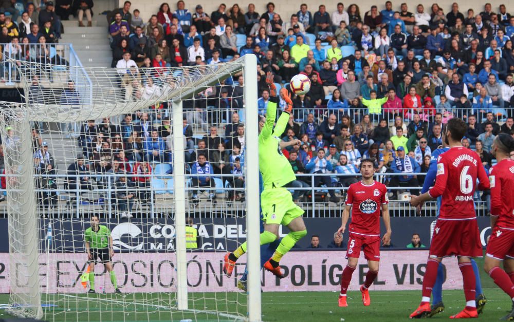 El conjunto malaguista y el gallego igualan a cero en el partido más atractivo de la jornada en la Liga 123