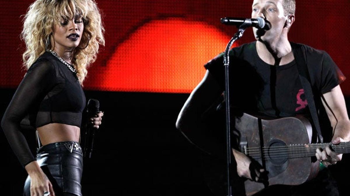 Rihanna y Chris Martin