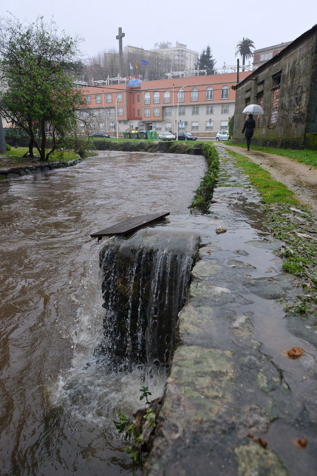 Las intensas lluvias dejan los ríos de Pontevedra con mucho caudal de agua