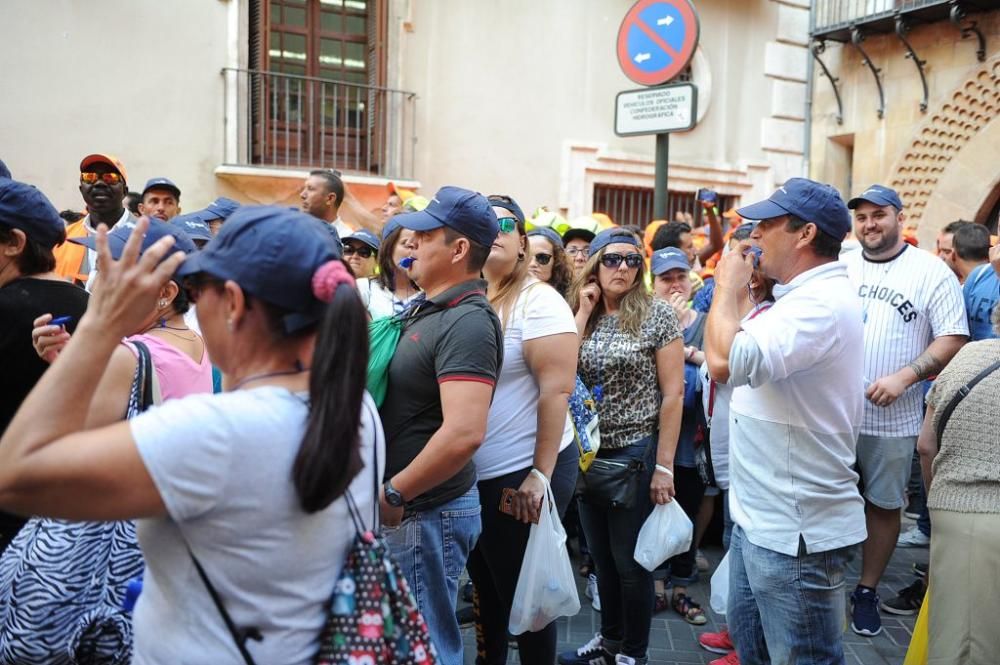 Los tractores a su paso por el Auditorio