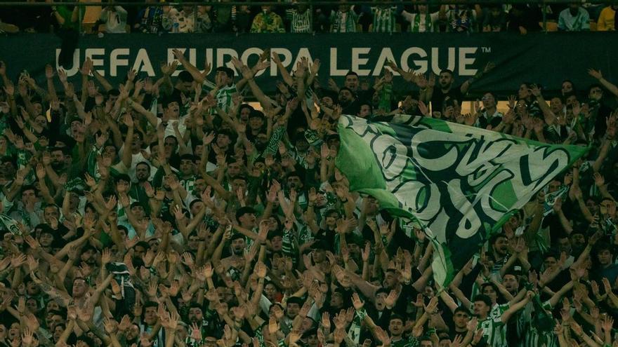 El Betis pone a la venta las últimas 700 entradas disponibles para el partido del jueves de Europa League contra el Braga