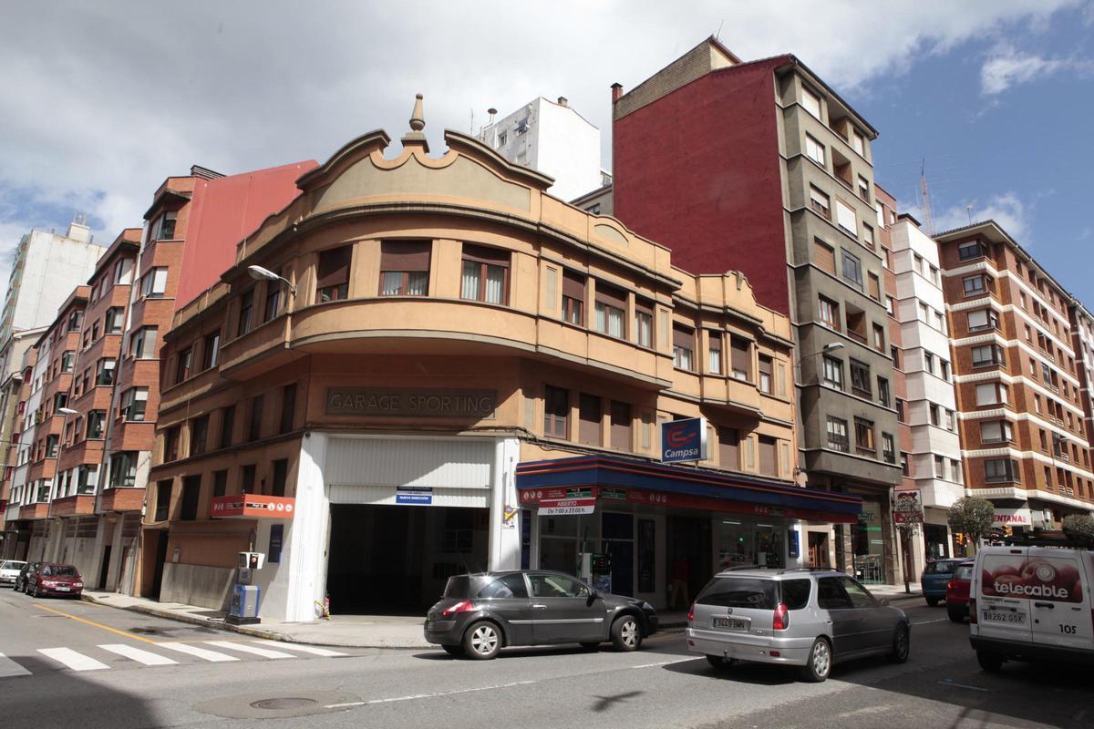 La gasolinera Sporting, cuando aún estaba en servicio.