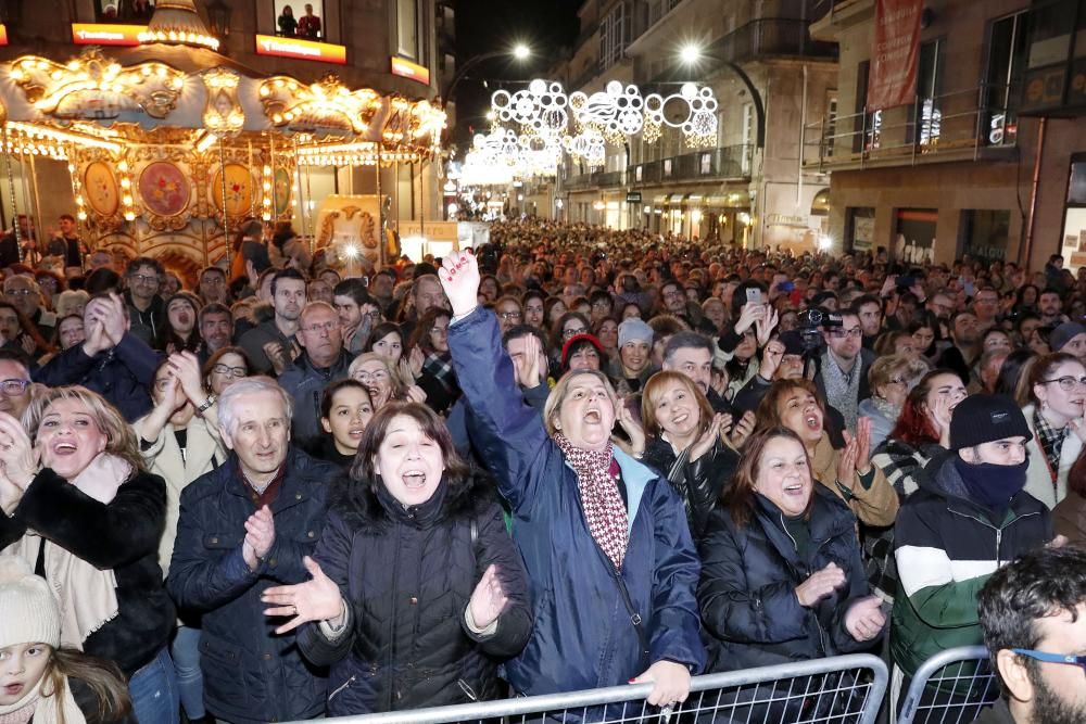 El apagado del alumbrado de la Navidad de Vigo, en imágenes. // José Lores