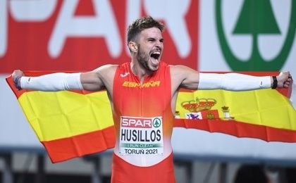 Óscar Husillos celebra el oro en la edición de Torun 2021
