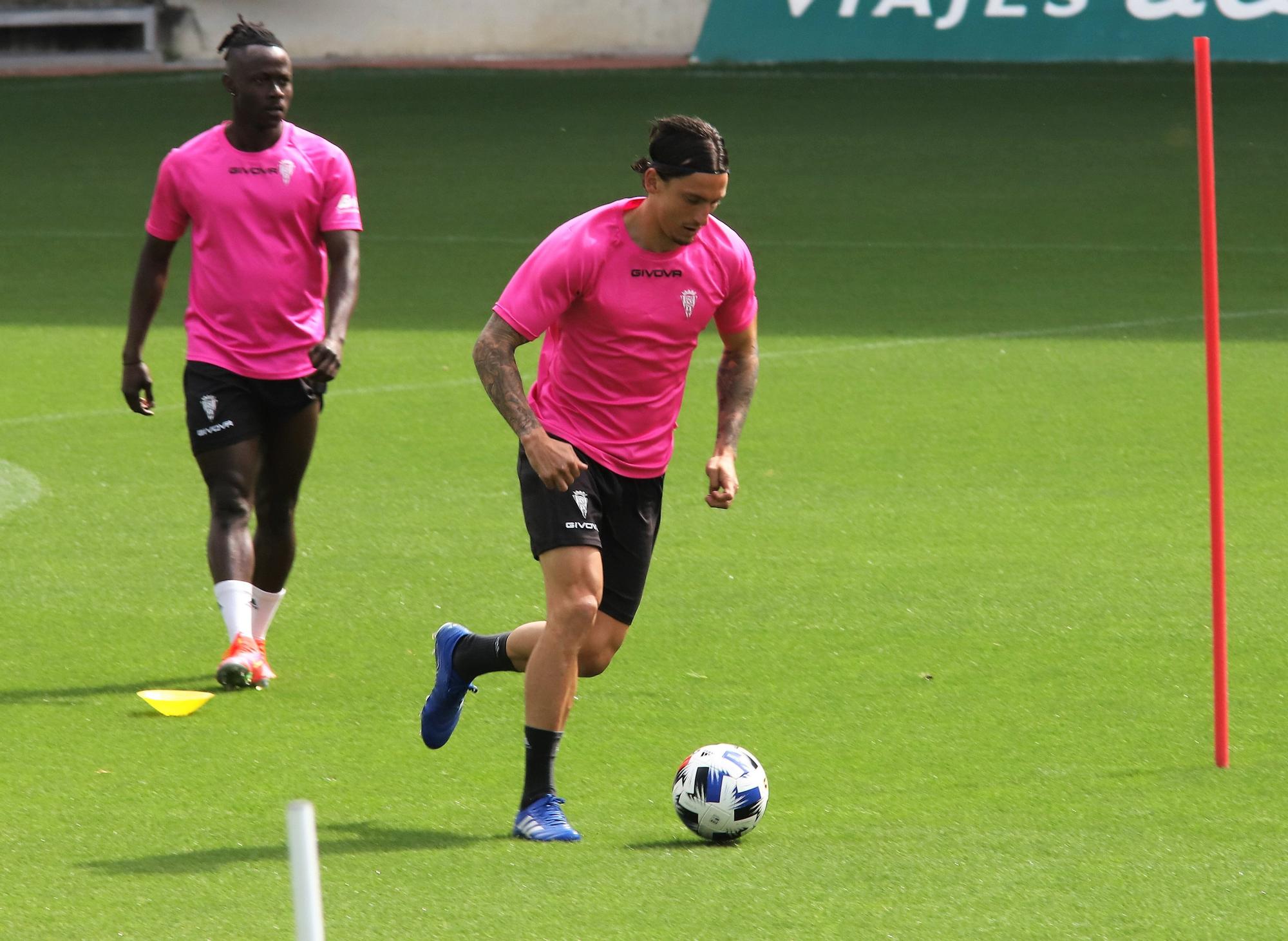 Primer entrenamiento de Germán Crespo como entrenador del Córdoba CF