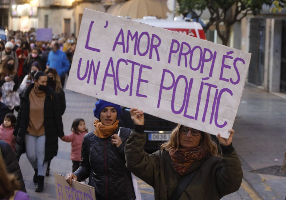 Manifestación del 8M en Sagunt.