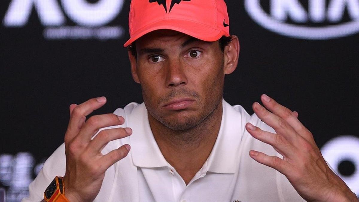 zentauroepp53180681 29 01 2020 rafael nadal of spain speaks during a press confe200420200837