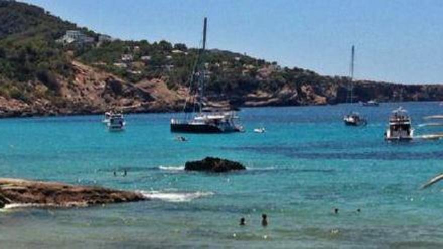 Parte de la playa de Cala Tarida, en una imagen de archivo.