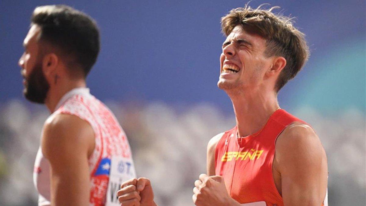 Adrián Ben festeja en una imagen de archivo