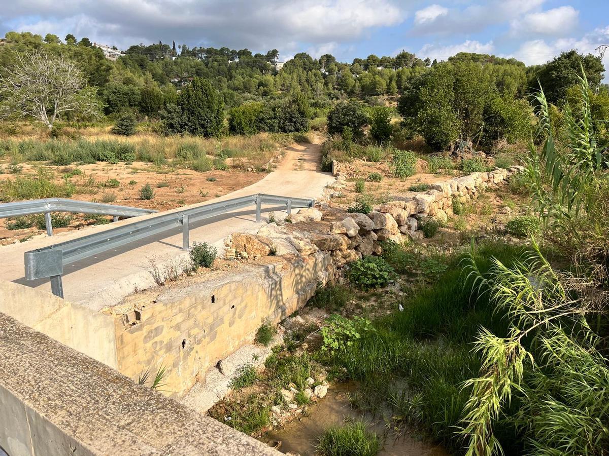 Obres en el barranc de l’Agroix de Montserrat després de la dana, en una imatge d’arxiu