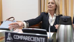 La presidenta interina saliente de RTVE, Elena Sánchez.