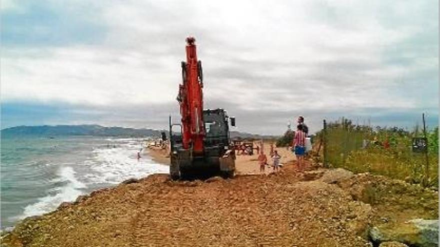 Refan un accés als Griells que s&#039;havia endut el mar