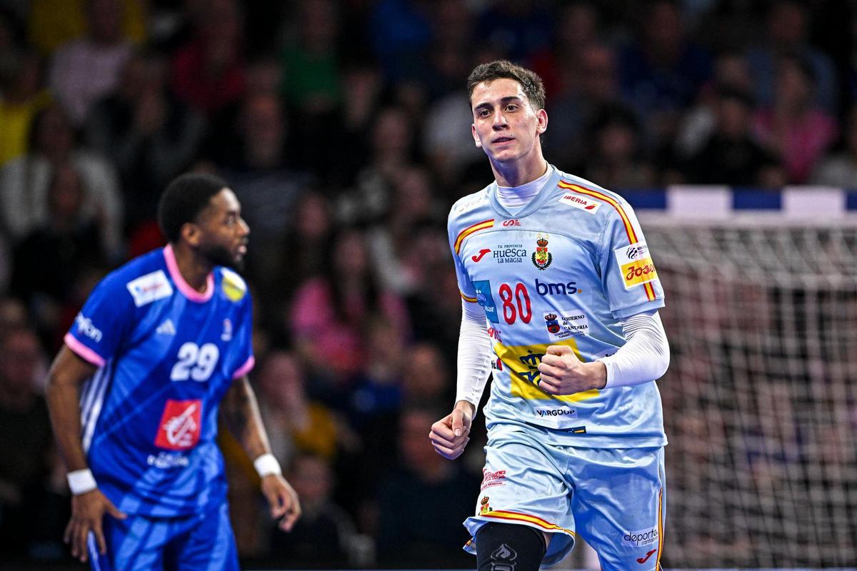 Ian Barrufet, durante el partido en Le Mans