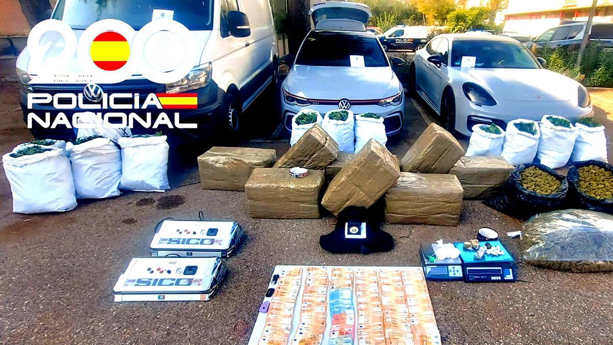 Droga incautada en la operación.