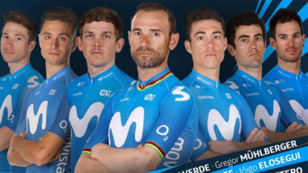 Valverde encabeza el equipo de Movistar