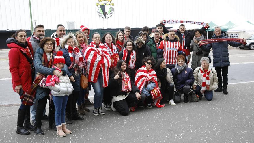 LA PREVIA DEL SPORTING EN IMÁGENES: la Mareona se hace notar en Burgos