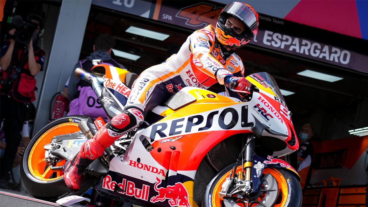 Marc Márquez encadenó caídas todo el fin de semana en Mandalika y no pudo disputar la carrera