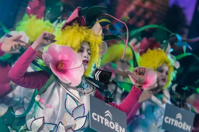 Kikirinietas, durante su actuación en la Segunda Fase del Concurso de Murgas de Las Palmas de Gran Canaria 2022