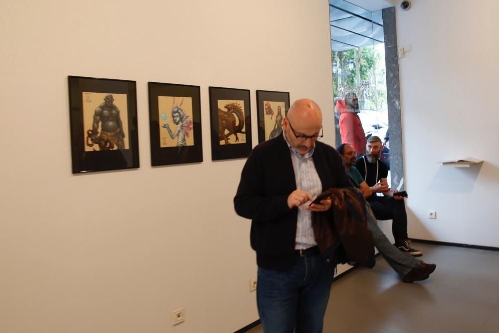 Trabajos de la Escuela de Arte de Oviedo expuestos en la sala Borrón