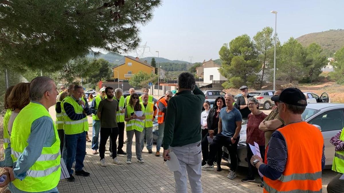 Preparación de la protesta en coche