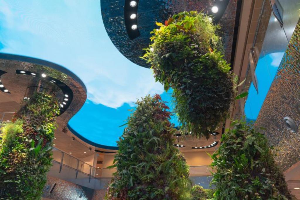 Naturaleza en el aeropuerto de Changi.