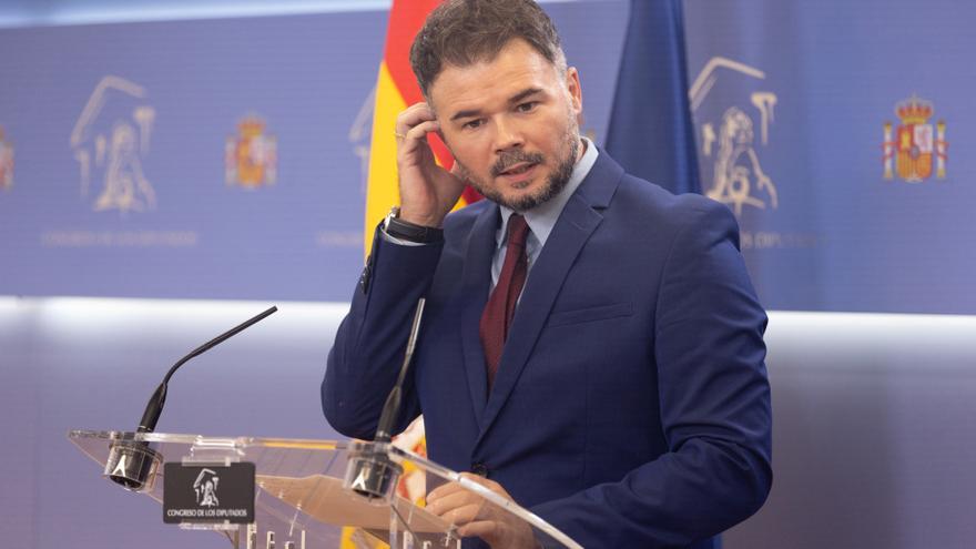 El portavoz de ERC en el Congreso, Gabriel Rufián.