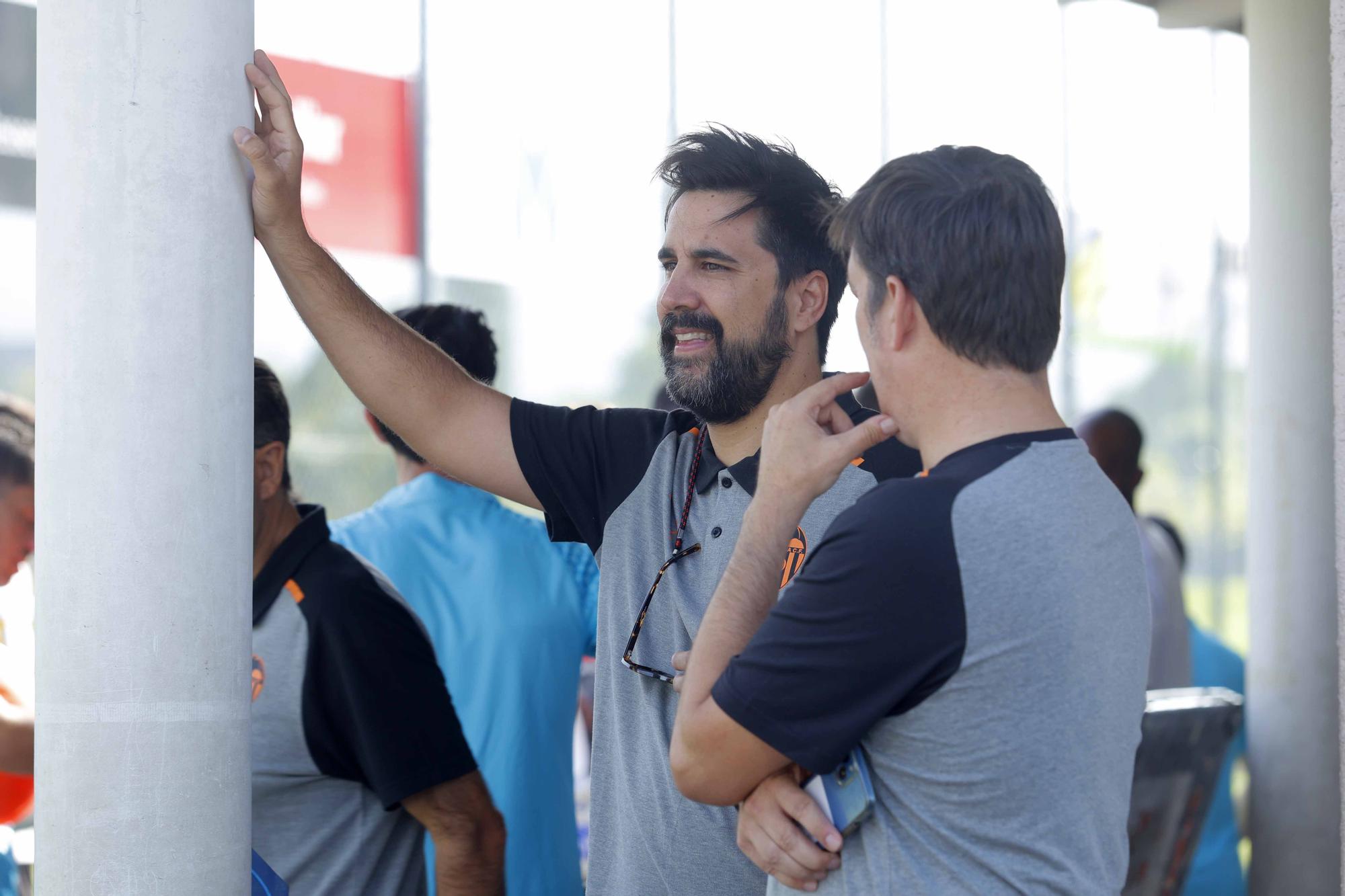 Primer entrenamiento en Suiza para el Valencia