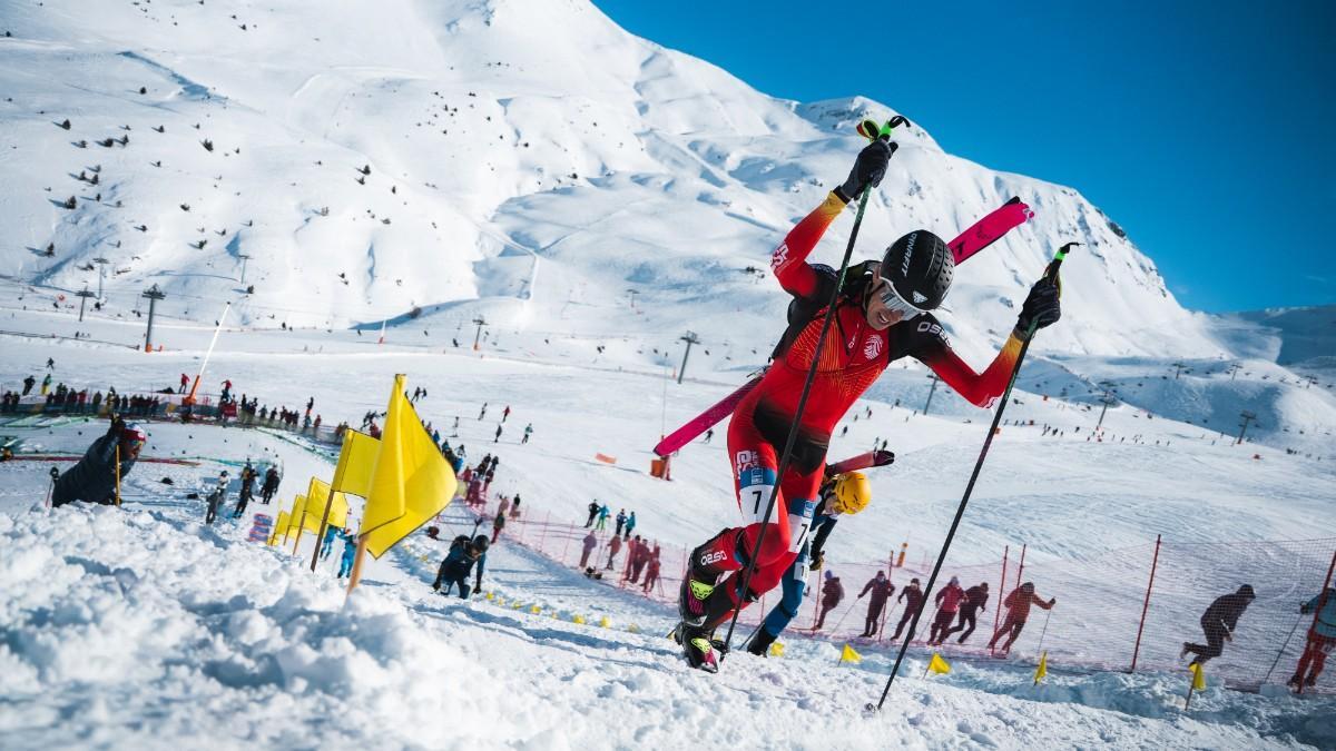 Oriol Cardona, durante la prueba en Boí Taüll
