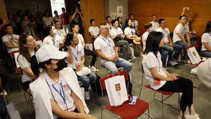 Visita de un grupo de altos ejecutivos chinos a la comarca de O Salnés.