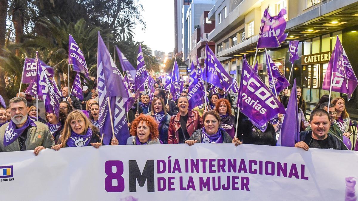 Manifestación del 8M en Las Palmas de Gran Canaria