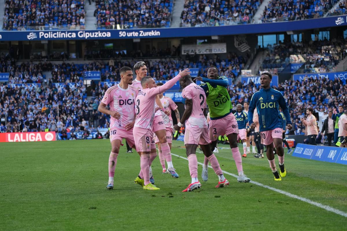 Fútbol. Partido correspondiente a la jornada 25 de Primera División temporada 2025-2026 entre el R. Sociedad y el Real Oviedo. Reale Arena