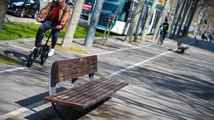 Banco 'Nu' en la avenida Diagonal