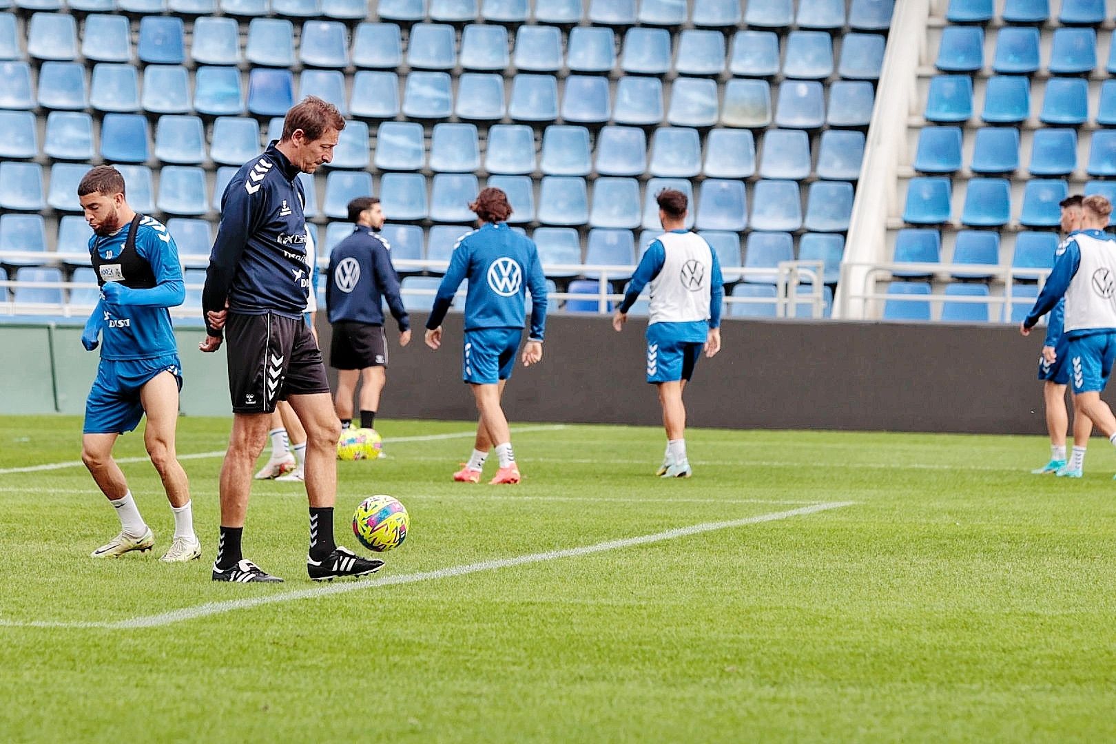 Entrenamiento a puerta abierta del CD Tenerife