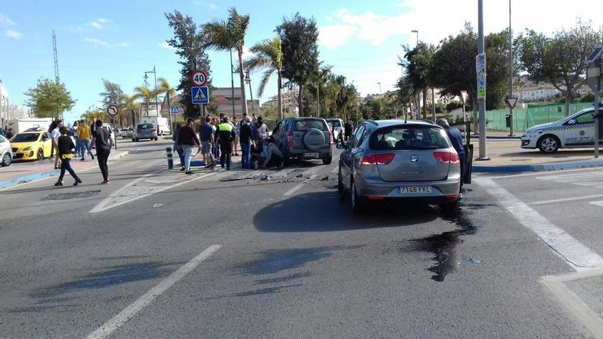 Una colisión entre vehículos en la Axarquía.