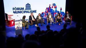 Mesa redonda en el I Fòrum Municipalisme de EL PERIÓDICO y Prensa Ibérica moderada por Gemma Martínez y con la presencia de: Xavier Garcia Albiol, alcalde de Badadola; Mercè Consea, exalcaldesa de Sant Cugat; Eloi Hernández, alcalde de Manresa; Gemma Badia, alcaldesa de Gavà; David Bote, alcalde de Mataró.