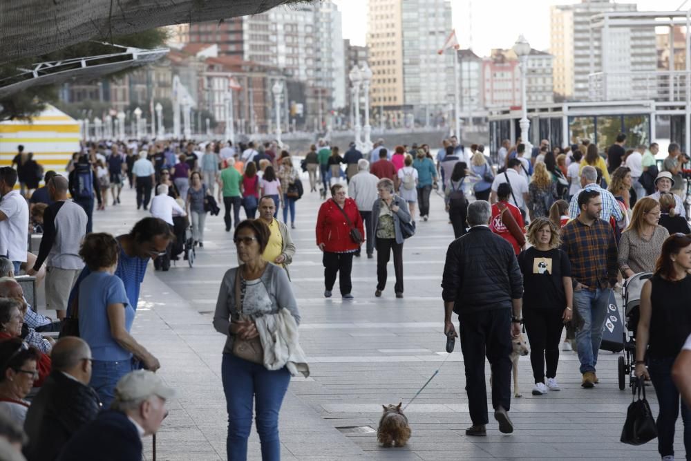 Día de calor en Gijón