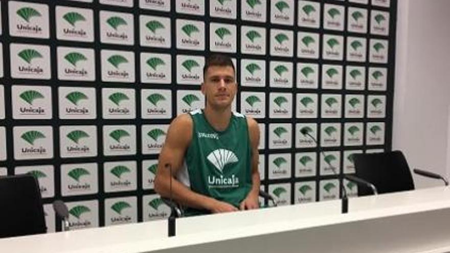 Nedovic, en la sala de prensa.